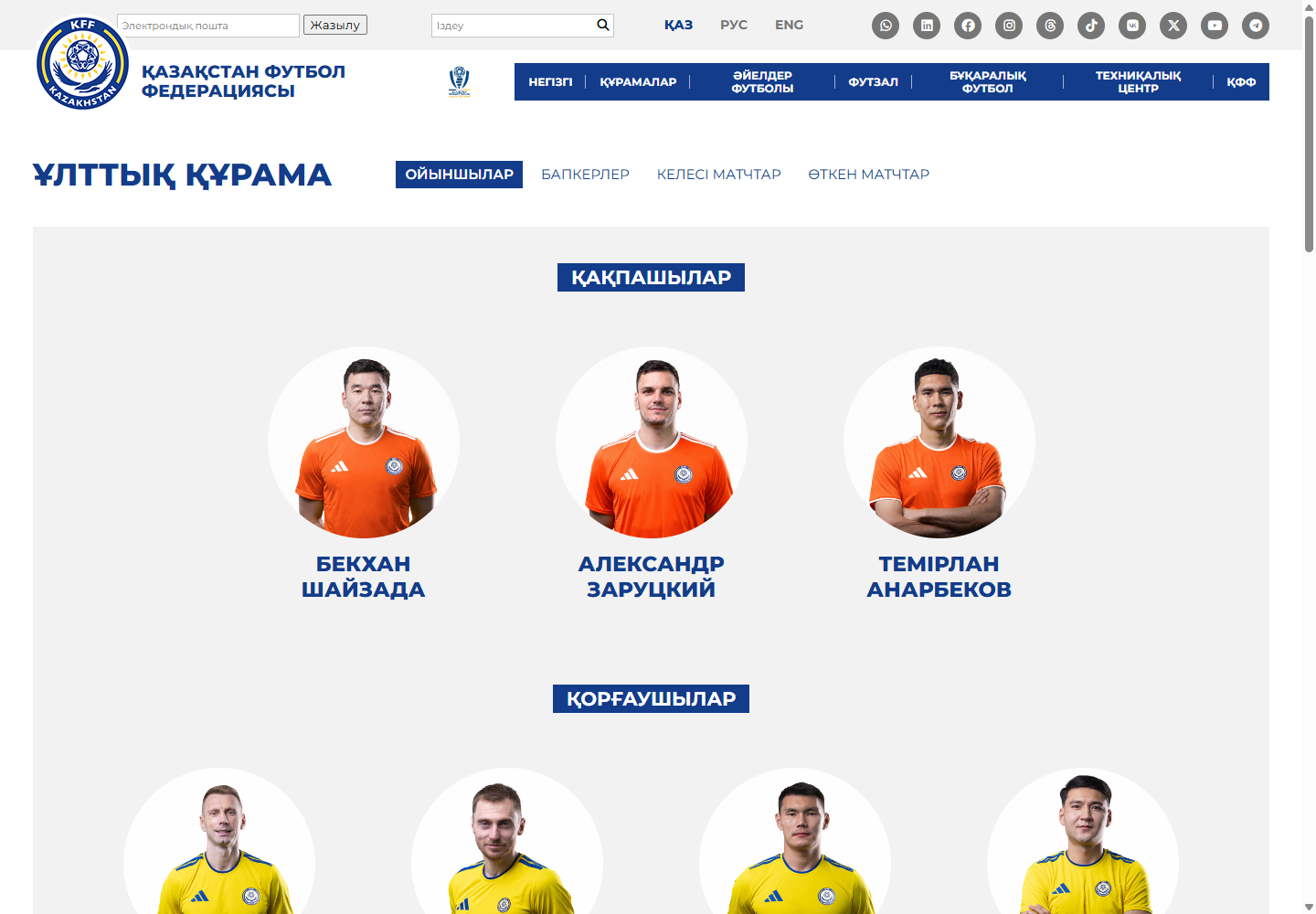 Национальная сборная — KFF